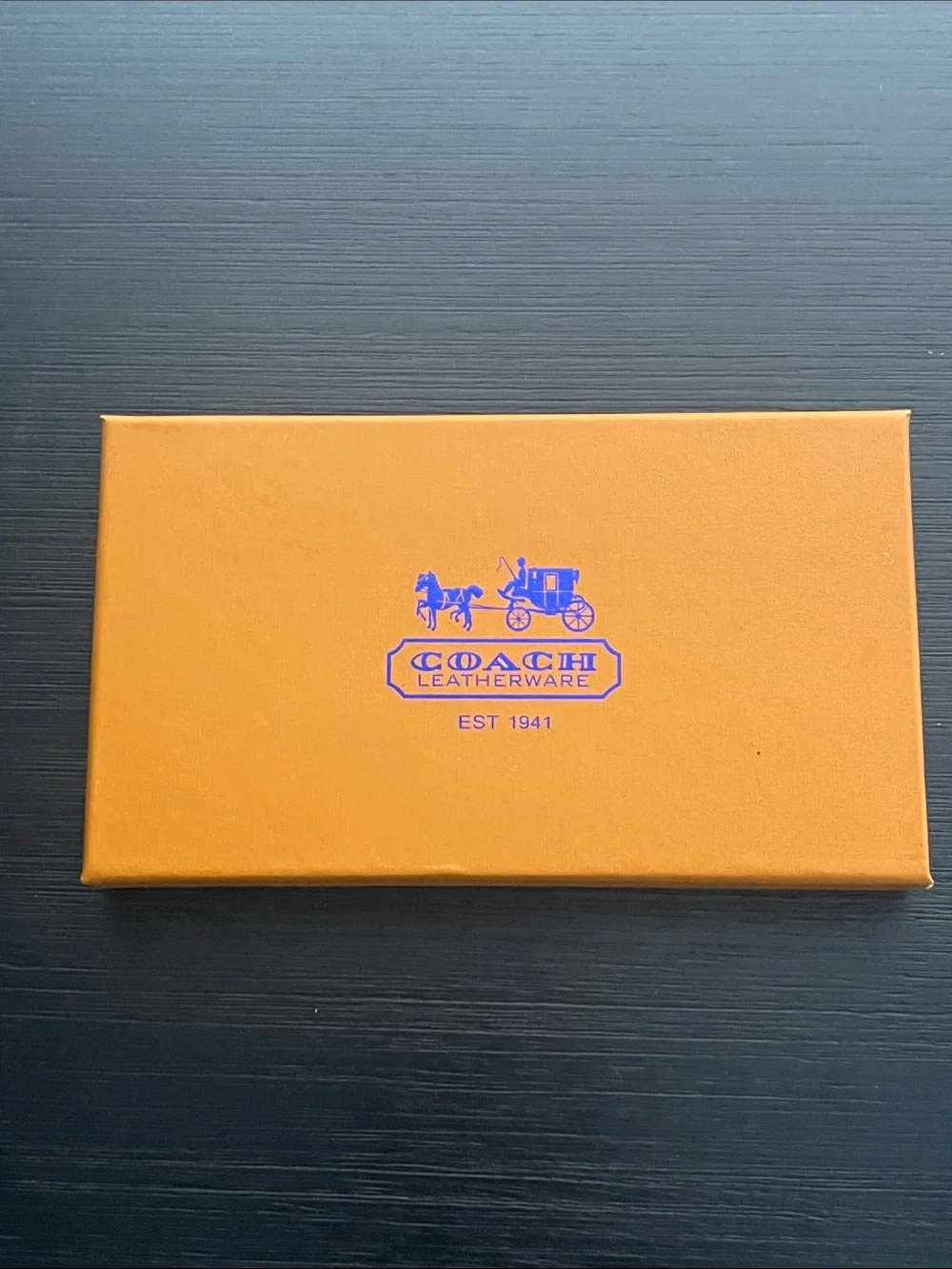 Coach leather card